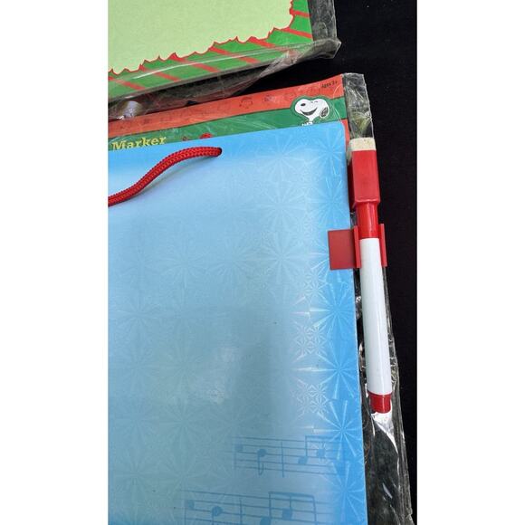 2 New Cute Sealed Peanuts Snoopy Hanging Dry Erase Board With Marker! - Picture 3 of 7